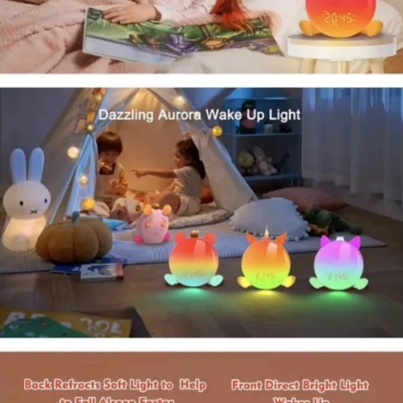 Chimiage Aurora Sunrise Simulation Alarm Clock: Bluetooth Wake-Up Light (NIB) - Picture 6 of 8